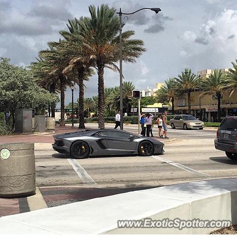 Lamborghini Aventador spotted in Fort Lauderdale, Florida