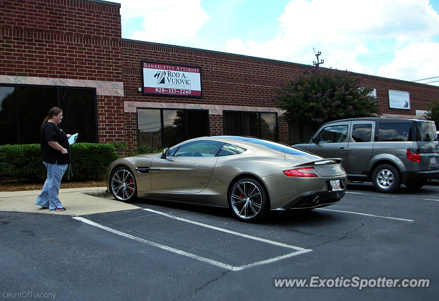 Aston Martin Vanquish spotted in Hickory, North Carolina