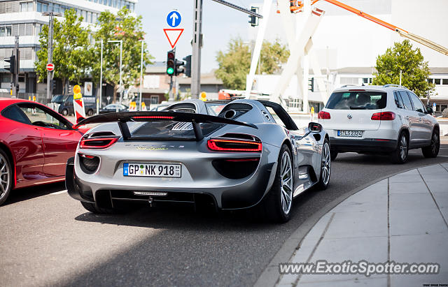 Porsche 918 Spyder spotted in Zuffenhausen, Germany