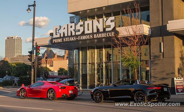 Ferrari 458 Italia spotted in Milwaukee, Wisconsin