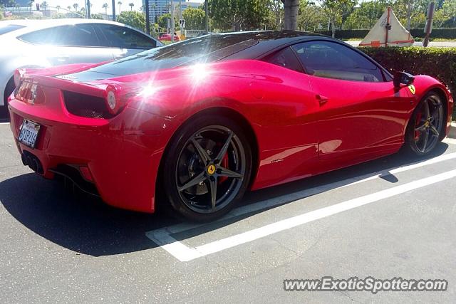 Ferrari 458 Italia spotted in Irvine, California