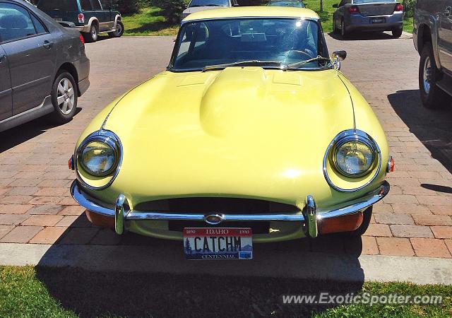 Jaguar E-Type spotted in Sun Valley, Idaho