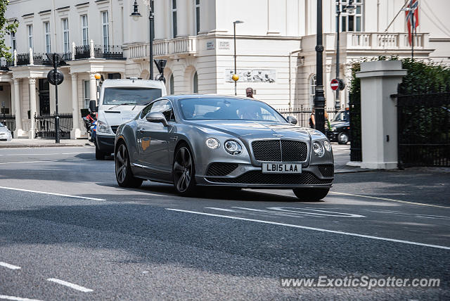 Bentley Continental spotted in London, United Kingdom