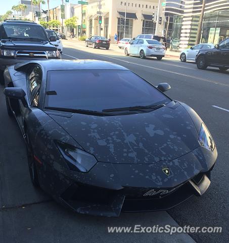 Lamborghini Aventador spotted in Beverly Hills, California