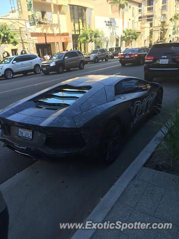 Lamborghini Aventador spotted in Beverly Hills, California