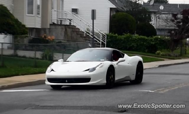 Ferrari 458 Italia spotted in Bellmore, New York