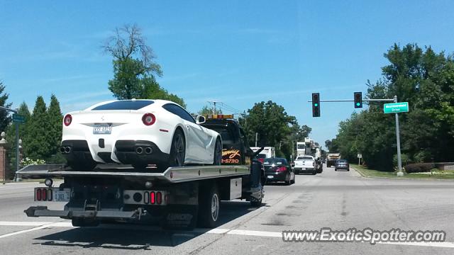 Ferrari F12 spotted in Lake Forest, Illinois