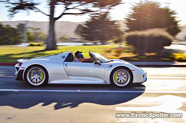 Porsche 918 Spyder spotted in Monterey, California