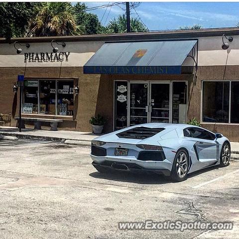 Lamborghini Aventador spotted in Fort Lauderdale, Florida