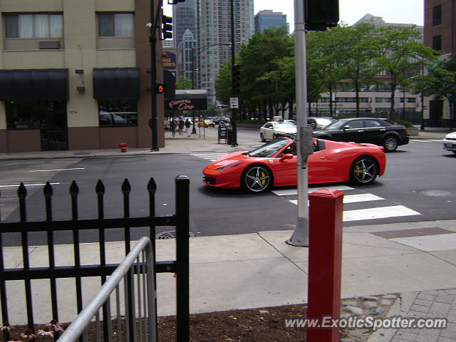 Ferrari 458 Italia spotted in Chicago, Illinois