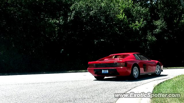 Ferrari Testarossa spotted in Lake Forest, Illinois