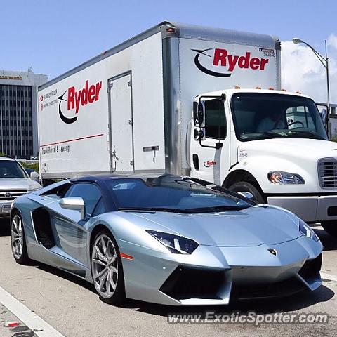 Lamborghini Aventador spotted in Fort Lauderdale, Florida