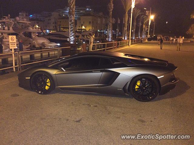 Lamborghini Aventador spotted in Vilamoura, Portugal