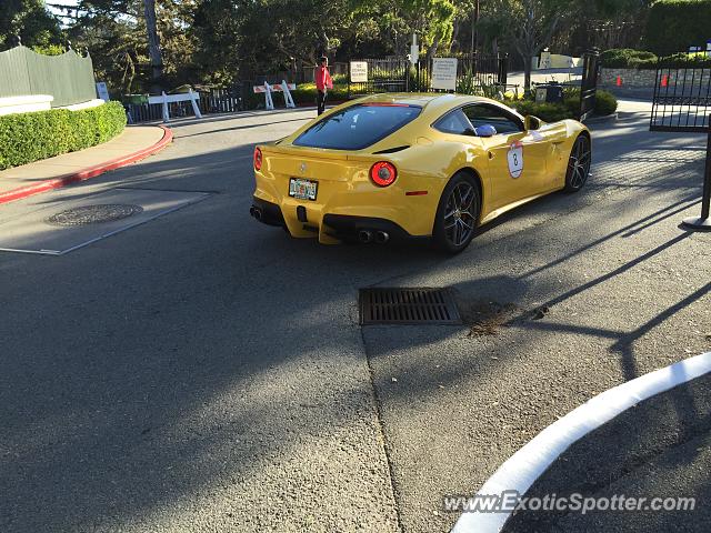 Ferrari F12 spotted in Pebble Beach, California