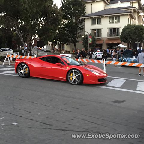 Ferrari 458 Italia spotted in Monterey, California