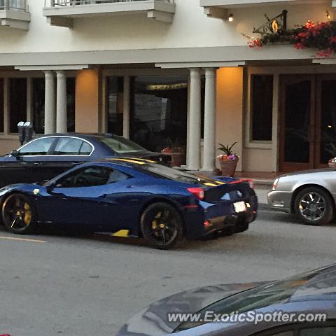 Ferrari 458 Italia spotted in Monterey, California