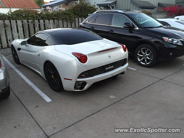 Ferrari California spotted in Monterey, California