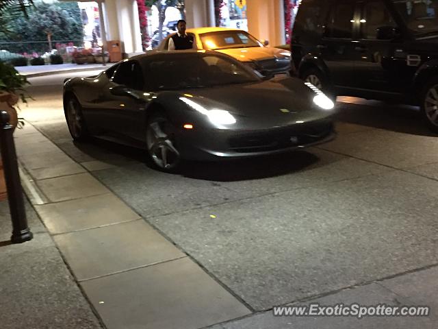 Ferrari 458 Italia spotted in Monterey, California