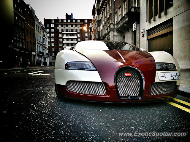 Bugatti Veyron spotted in London, United Kingdom