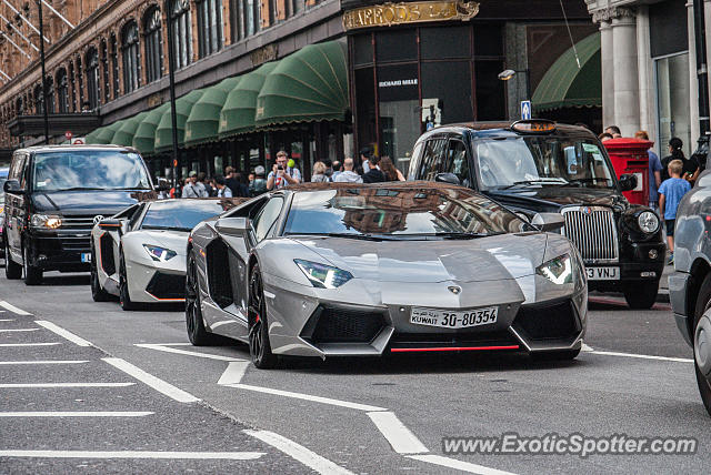 Lamborghini Aventador spotted in London, United Kingdom