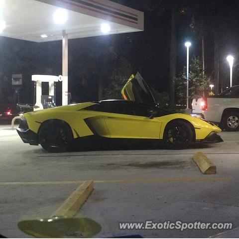 Lamborghini Aventador spotted in Fort Lauderdale, Florida