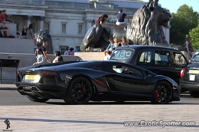 Lamborghini Aventador spotted in London, United Kingdom