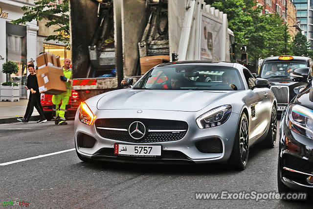 Mercedes SLS AMG spotted in London, United Kingdom