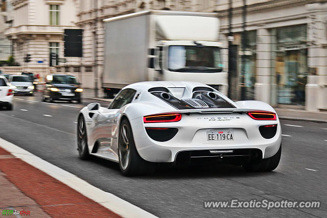 Porsche 918 Spyder spotted in London, United Kingdom