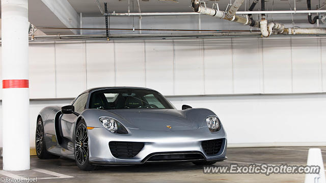 Porsche 918 Spyder spotted in Carmel, California