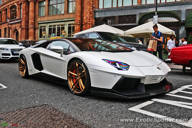 Lamborghini Aventador spotted in London, United Kingdom