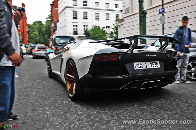 Lamborghini Aventador spotted in London, United Kingdom