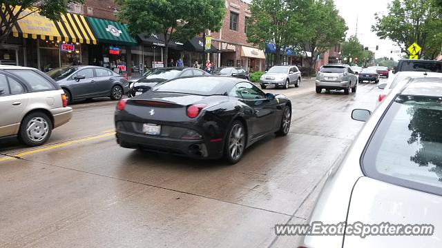 Ferrari California spotted in Downers Grove, Illinois