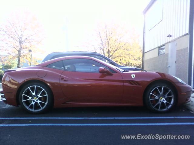 Ferrari California spotted in Ocean, New Jersey