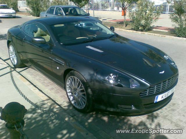 Aston Martin DB9 spotted in Larnaca, Cyprus, Greece