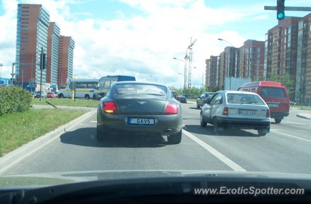 Bentley Continental spotted in Vilnius, Lithuania