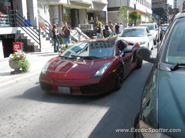 Lamborghini Gallardo spotted in Toronto Ontario, Canada