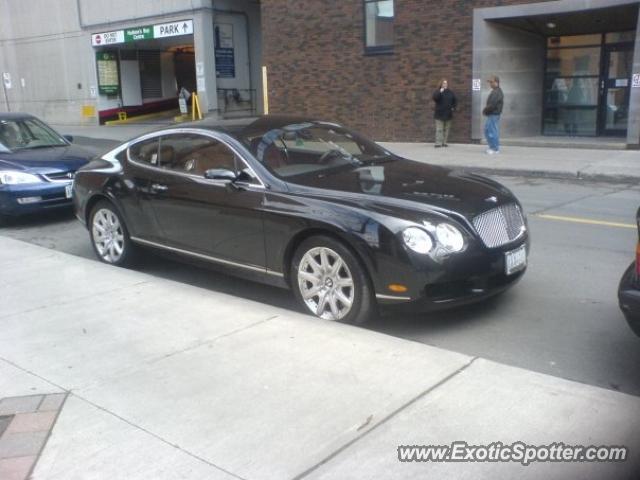 Bentley Continental spotted in Toronto Ontario, Canada