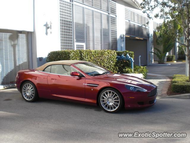Aston Martin DB9 spotted in Fort Lauderdale , Florida