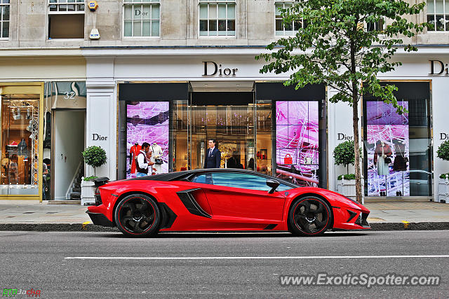 Lamborghini Aventador spotted in London, United Kingdom