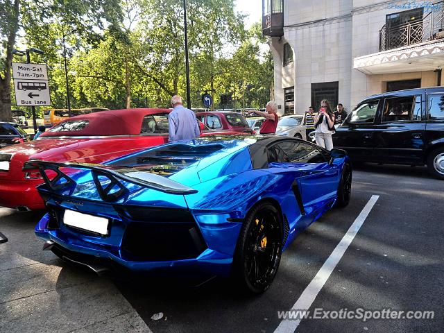 Lamborghini Aventador spotted in London, United Kingdom