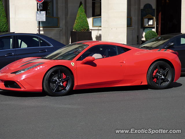 Ferrari 458 Italia spotted in PARIS, France