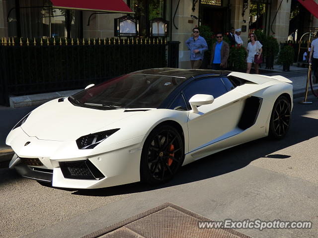 Lamborghini Aventador spotted in PARIS, France