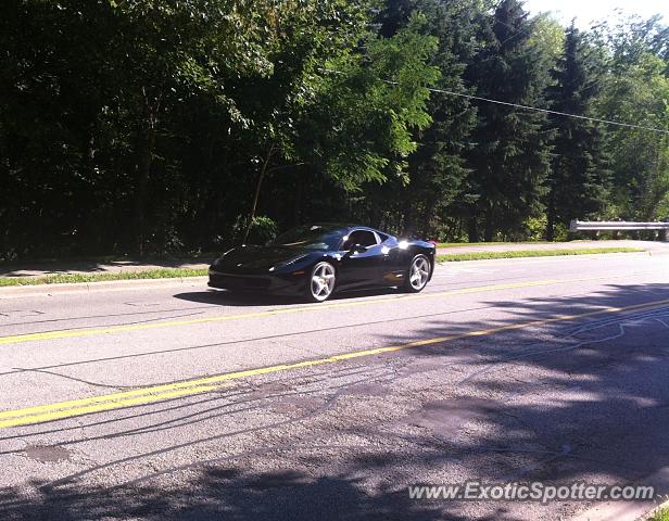 Ferrari 458 Italia spotted in Burlington, On, Canada