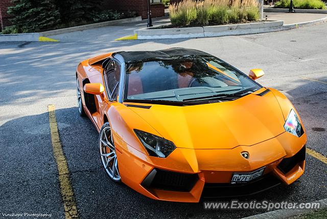 Lamborghini Aventador spotted in Burlington, Canada