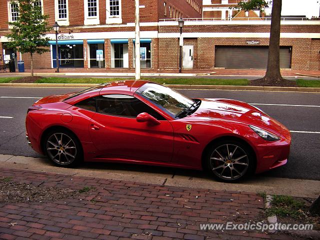 Ferrari California spotted in Alexandria, Virginia