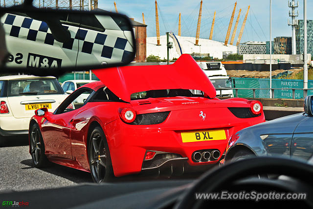 Ferrari 458 Italia spotted in London, United Kingdom