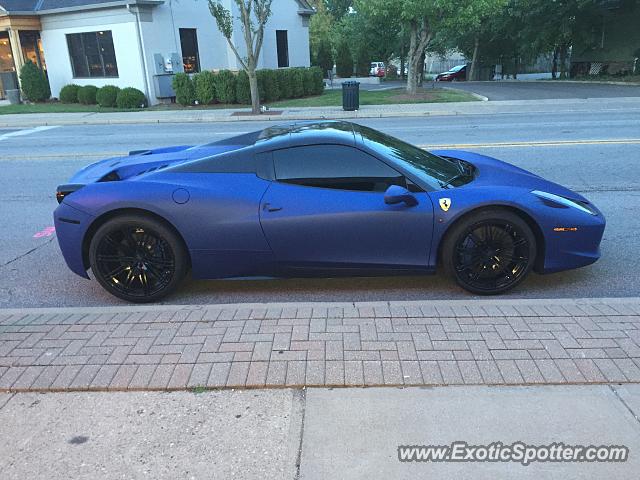 Ferrari 458 Italia spotted in Cincinnati, Ohio