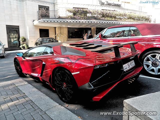 Lamborghini Aventador spotted in London, United Kingdom