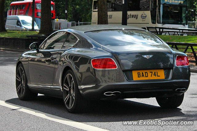 Bentley Continental spotted in London, United Kingdom