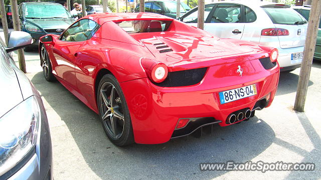 Ferrari 458 Italia spotted in Quinta do lago, Portugal